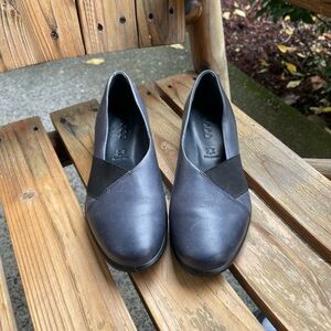 ECCO Felicia Blue Leather Wedge Pump EUR 36 US 5.5